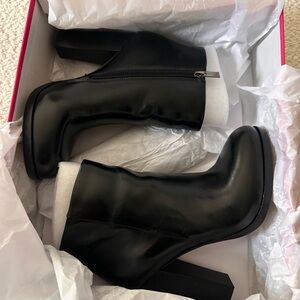 Vince Camuto Sleek Black Heeled Boots